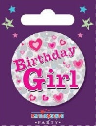 Birthday Girl Badge Small