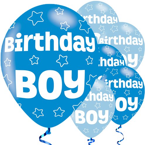 Birthday Boy Balloons - 11'' Latex