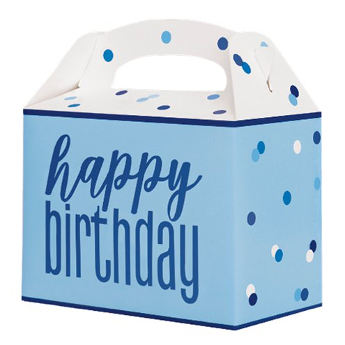 Blue Birthday Glitz Party Box